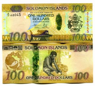 Solomon Islands 100 Dollars Nd (2018) P - 36b Unc