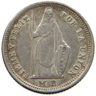 Peru 1/2 Real 1858 Mb T62 349