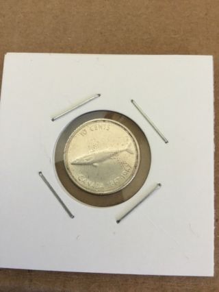 1967 - Canada 10 Cent Coin - Silver Canadian Dime Wold Coin (50 Available)