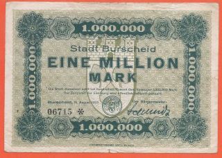 Germany - Burscheid - 1 Million Mark - 1923 - Emergency Note