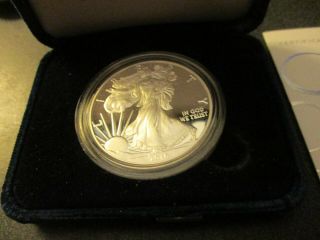 2016 W Proof Silver Eagle 30th Anniversary Lettered Edge Ogp Box