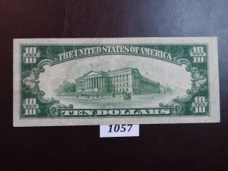 1934 A $10 North Africa Silver Certificate Note (1057) 4