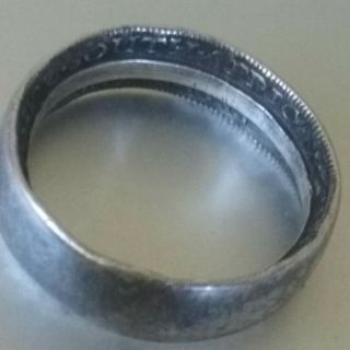 Ring Made From A South Africa 1943 2 Shillings King George Vi Silver Coin