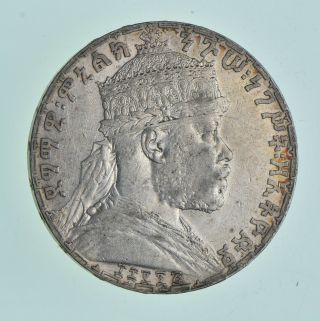 1892 - 1895 Ethiopia 1 Birr - Silver World Coin 5022