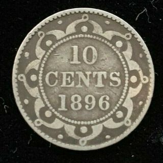 1896 Newfoundland 10 Cent Coin (c 2898)