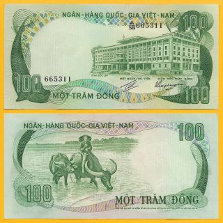 Vietnam Viet Nam (south) 100 Dong P - 31 1972 Unc Banknote