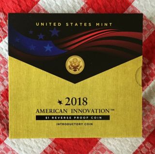 2018 S Reverse Proof American Innovation Golden Dollar $1 Coin