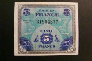 France 5 Francs 1944 Crisp Unc
