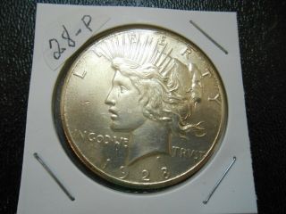 1928 - P Peace Dollar Rare Date.