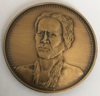Native American Indian Chief Manuelito Navajo Tribe Coin Medal