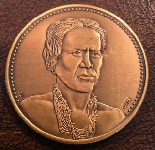 Native American Indian Chief Manuelito Navajo Tribe Coin Medal D