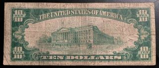 1929 $10 National Currency Brown Seal - FRB of Atlanta - USA 2