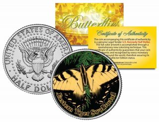 Eastern Tiger Swallowtail Butterfly Series Jfk Kennedy Half Dollar U.  S.  Coin