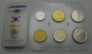 South Korea 1,  5,  10,  50,  100,  500 Won 1983/2005 - 6 Coins.
