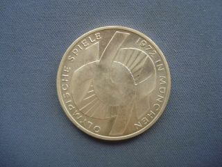 1972 F Germany - 10 Deutsche Mark - Olympic Games In Munich - Silver Coin - 1062