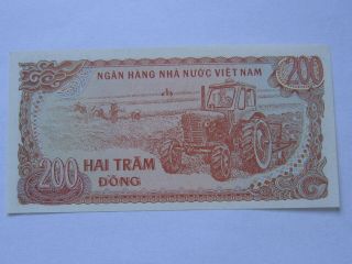 VIETNAM SPECIMEN 200 DONG 1987 UNC 2