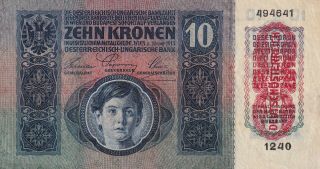 Austria Hungary 10 Kronen 1915 (b397)