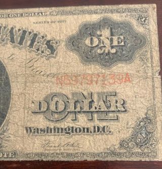 FR.  36 One Dollar ($1) Series of 1917 United States Note - Legal Tender 6