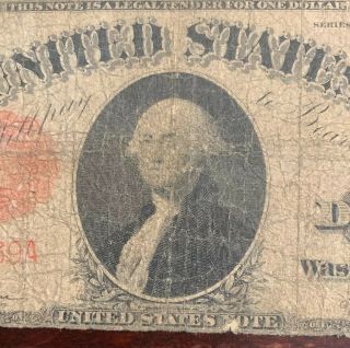 FR.  36 One Dollar ($1) Series of 1917 United States Note - Legal Tender 7