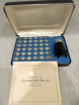 Presidential mini - coin set First edition sterling silver 2