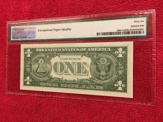 Fr 1900 - Fm Mule 1963 1 Dollar Federal Reserve Note (Atlanta) PMG 66EPQ 5