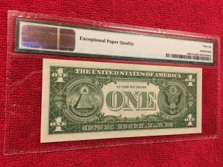 Fr 1900 - Fm Mule 1963 1 Dollar Federal Reserve Note (Atlanta) PMG 66EPQ 6