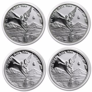 Proof Libertad - Mexico - 2017 1/2 1/4 1/10 1/20 Oz Proof Silver Coin In Capsule