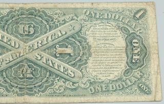 Series of 1917 $1.  00 Dollar US Note Legal Tender FR38 Bill 273 6