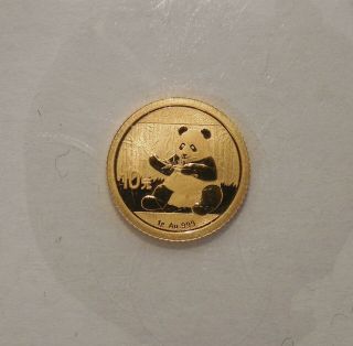 2017 - China - Panda - 10 Yuan - 1 G -.  999 Gold Coin - In Plastic