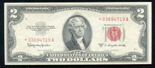 Fr.  1512 1953 - C $2 Star Red Seal Legal Tender United States Note Gem Unc