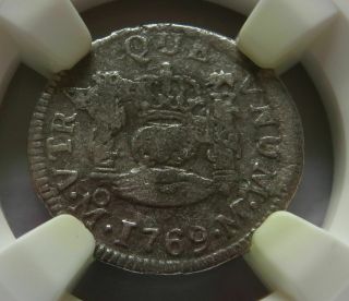 1769Mo M Mexico 1 Real Silver El Cazador shipwreck coin - NGC (052037A) 2
