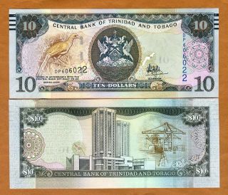 Trinidad And Tobago,  10 Dollars,  2006 (2017),  P - 57b,  Sig.  Unc