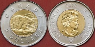 Brilliant Uncirculated 2010 Canada 2 Dollars From 