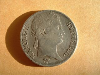 France Silver 1813 - I 5 Francs Napoleon Bonaparte Battle Of Leipzig