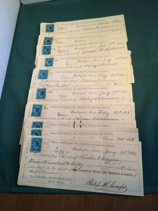 134 Vintage Bank Checks - 1800 ' s to Present - 1800 ' s (97),  Others (37) - P1927 2