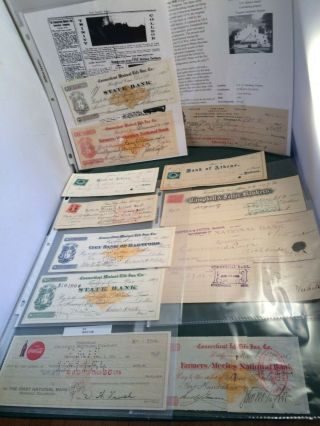 134 Vintage Bank Checks - 1800 ' s to Present - 1800 ' s (97),  Others (37) - P1927 7