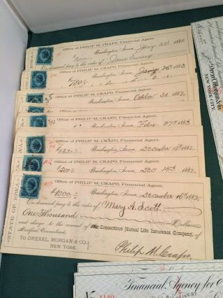 136 Vintage Bank Checks - 1800 ' s to Present - 1800 ' s (94),  Others (42) - P1926 2