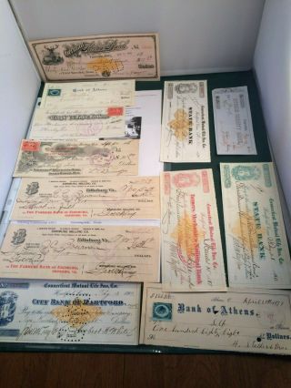 136 Vintage Bank Checks - 1800 ' s to Present - 1800 ' s (94),  Others (42) - P1926 8