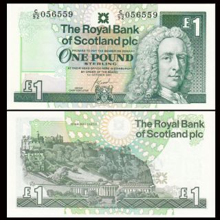 Scotland Royal Bank 1 Pound,  2001,  P - 351e,  Unc