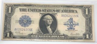 1923 Large Note Silver Certificate 1 Dollar Bill - (e)