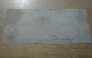 1861 CSA Confederate Currency Note $5 Dollar T36 some pin holes. 4