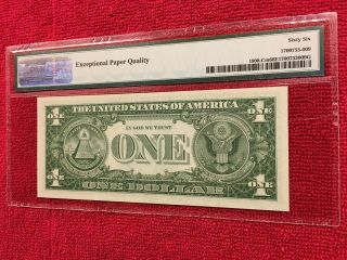 Fr 1900 - Cm Mule 1963 1 Dollar Federal Reserve Note (Philadelphia) PMG 66EPQ 5