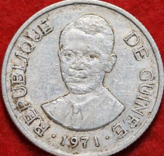 1971 Guinea 1 Syli Aluminum Foreign Coin