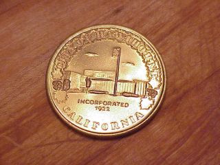 Oct - 25 - 1968.  City Of Hawthorne,  California,  5th Annual Coin Exposition Medal