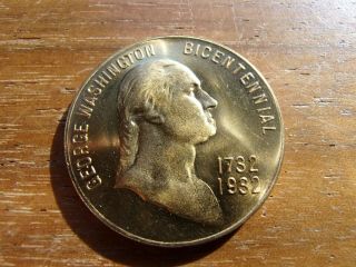 Vintage George Washington Wakefield 1932 Bicentennial Medal Coin Choice Bu Cond