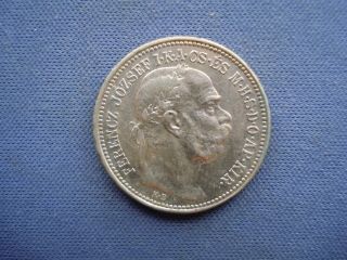 1914 Hungary - 1 Korona - I.  Ferenc József Franz Joseph I - Silver Coin - 57560