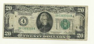 1928 Twenty Dollars Note Cleveland