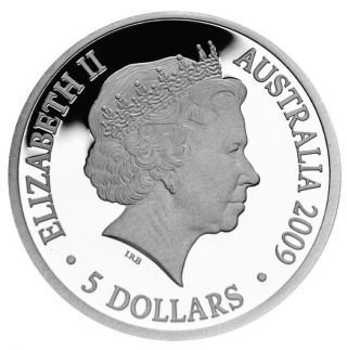 AUSTRALIA 5 Dollars 2009 Silver 1oz.  ' Aurora Australis ' Hologram Box/CoA 4