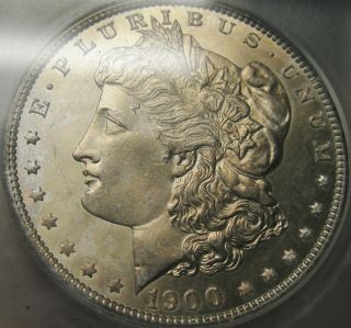 1900 - P Icg Ms 66 Toned Morgan Silver Dollar