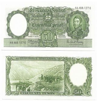 Argentina Note 50 Pesos (1964) Fabregas - Elizalde Suffix C B 2014 P 271c Xf,